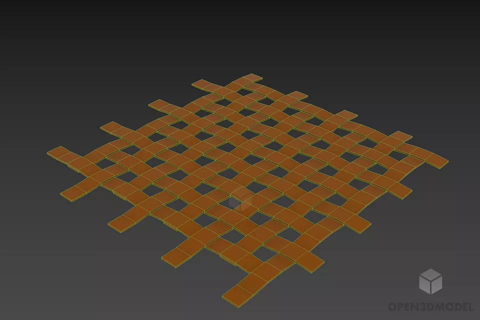 Lantern Grid 3d model 2