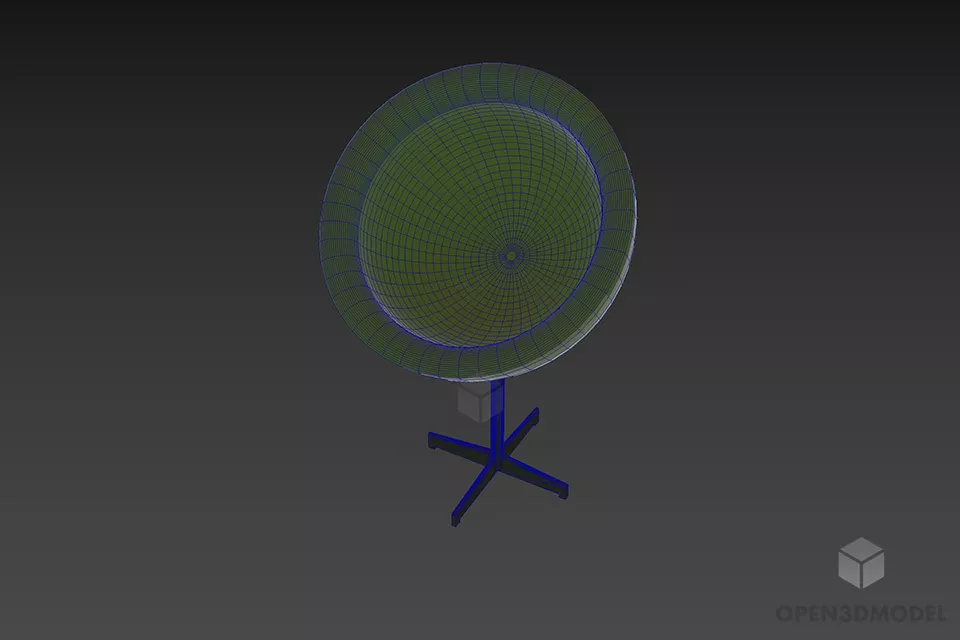 Salon Chair Egg Shape 3d model 2