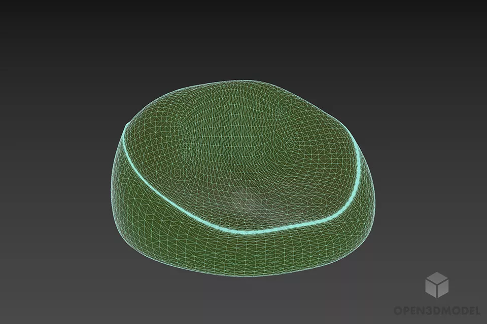 Bag Armchair 3d model 3