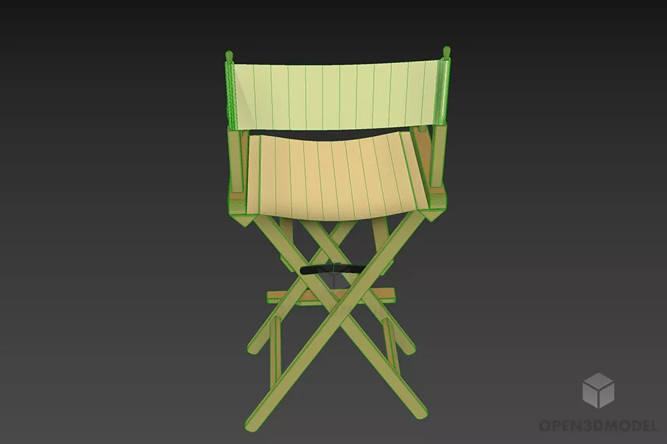 Travel Folding Chair 3d model 3