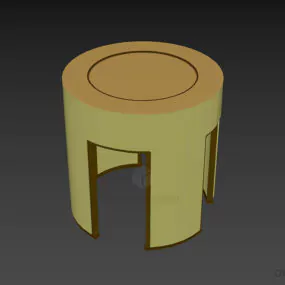 Round Stool 3d model