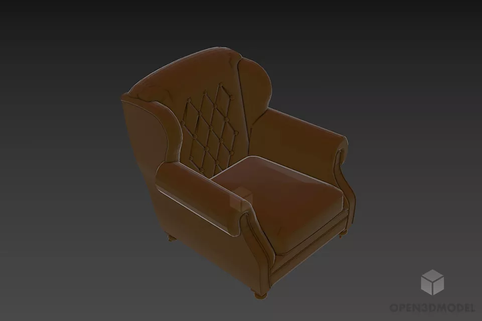 Tableware Flag Russian 3d model