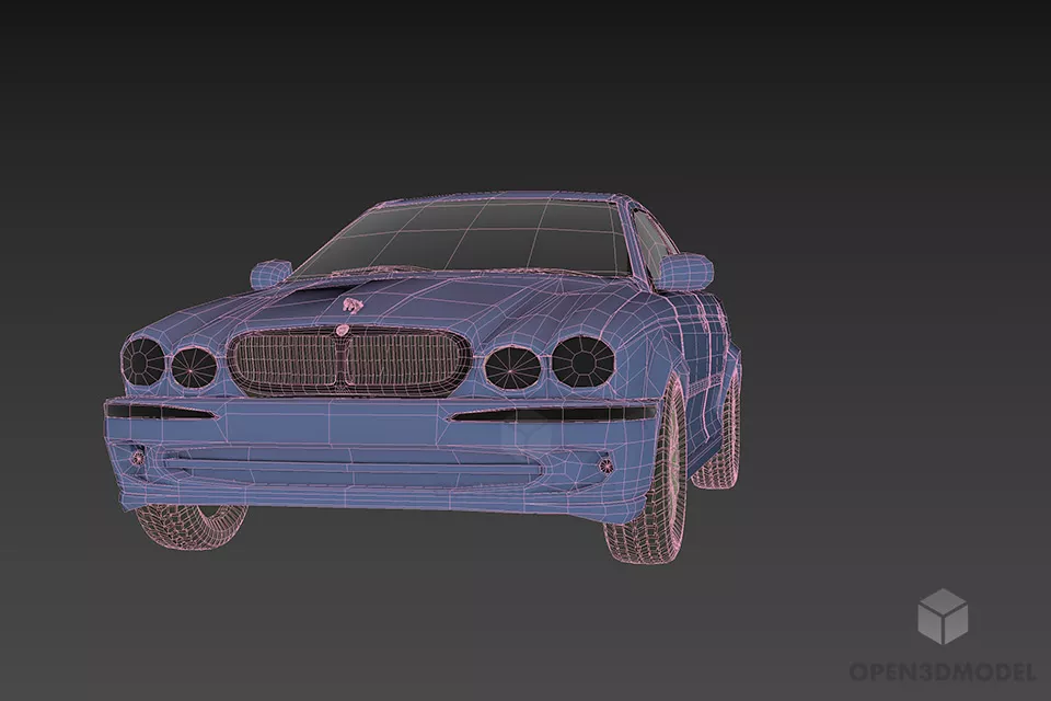 Super Car Jaguar 3d model 3