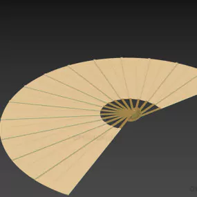 Paper Fan 3d model
