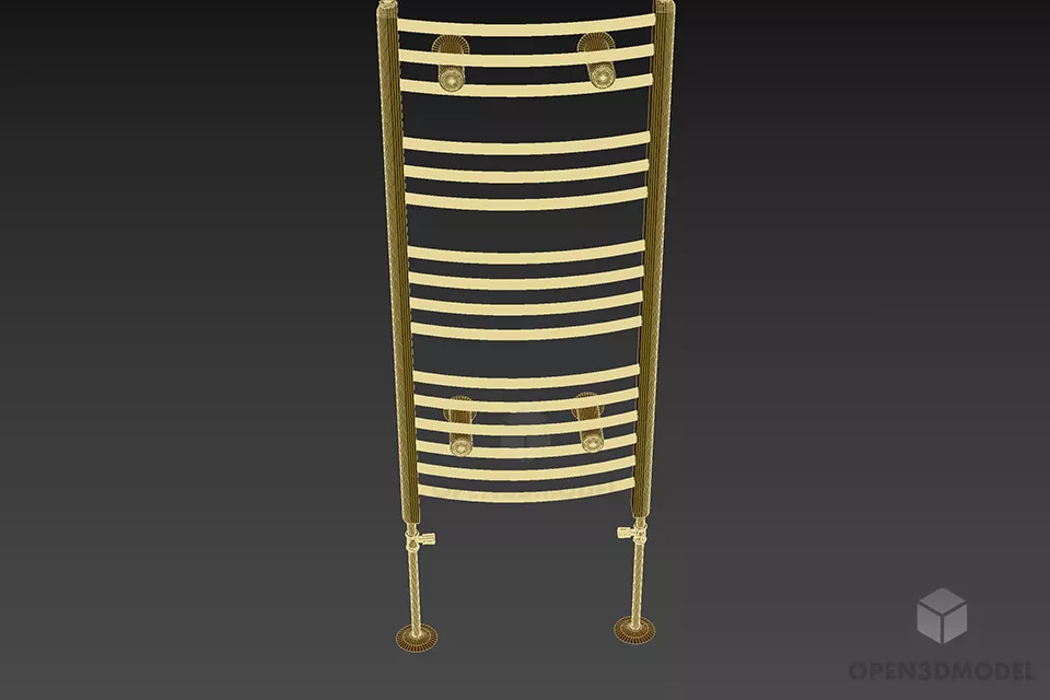 Towel Rail With Stand 3d model 3