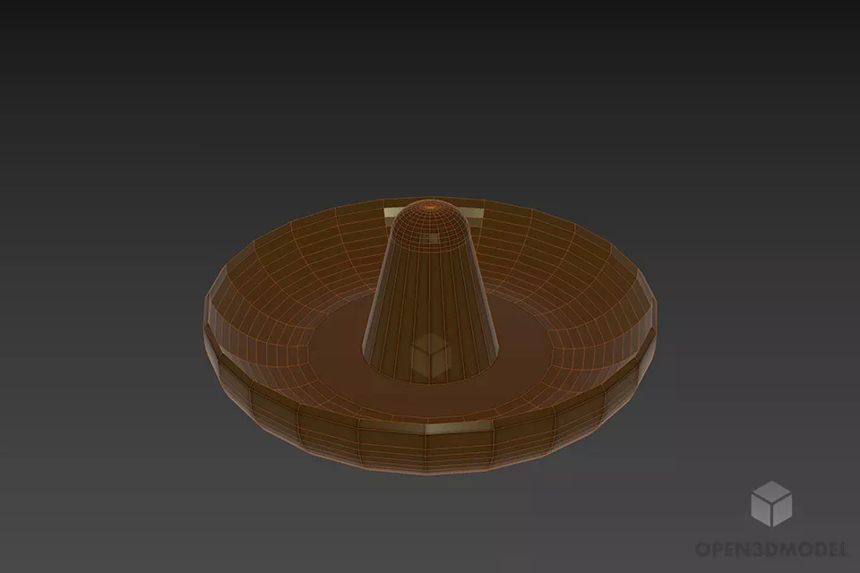 Mexican Hat Sombrero 3d model 3