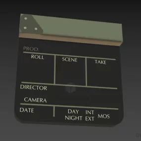 Hollywood Clapperboard 3d model