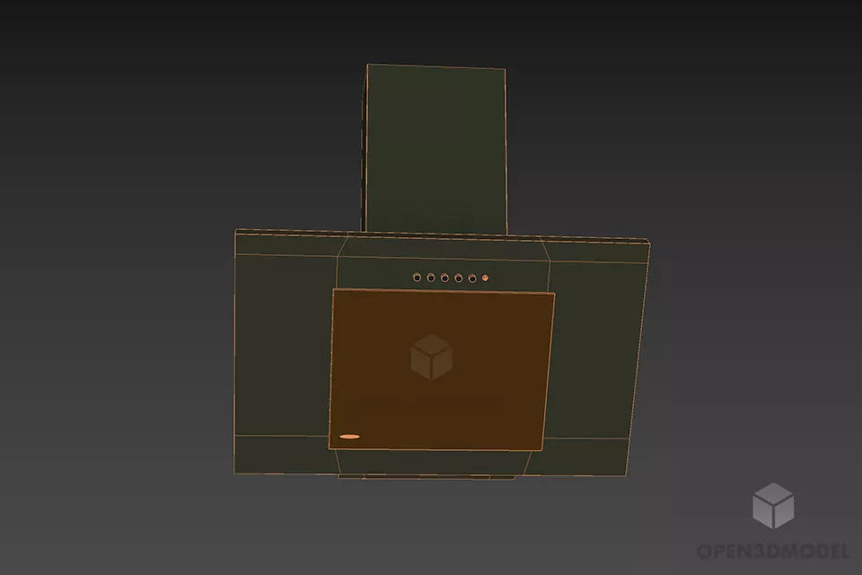 Kitchen Vent Maunfild 3d model 3