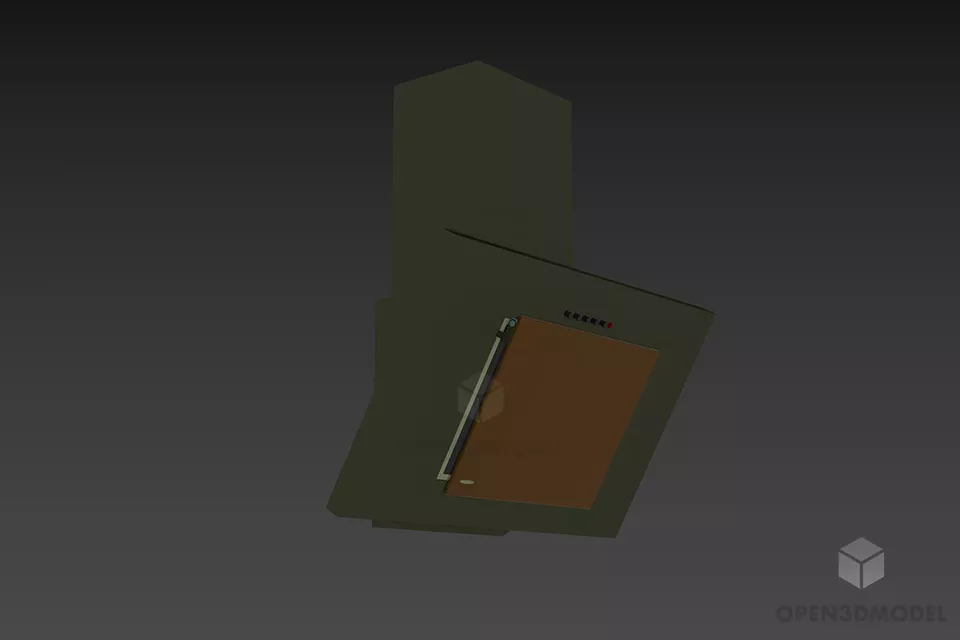 Vent With Sphere Shape Center 3d model