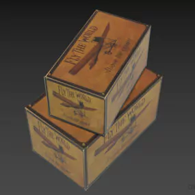 Product Boxes Stack 3d model