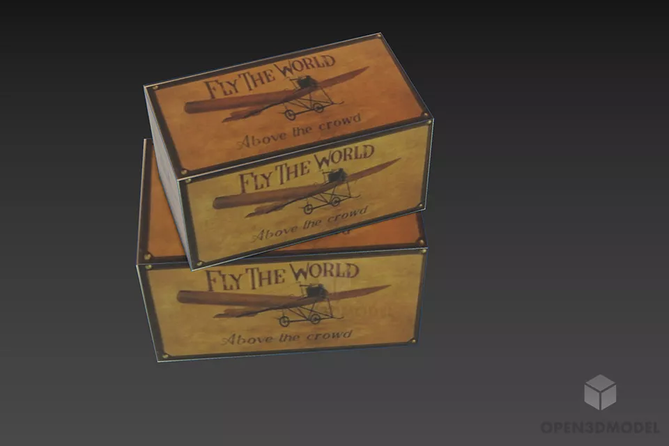 Product Boxes Stack 3d model 3