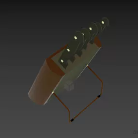 Kitchen Modern Knife Stand 3d model