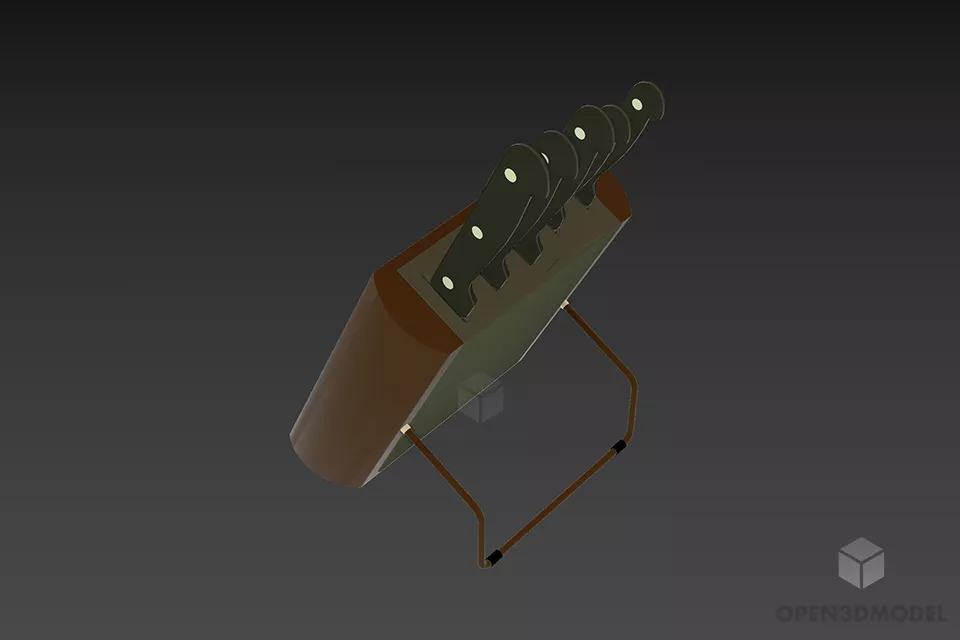Corner Kitchen Mini With Oven 3d model