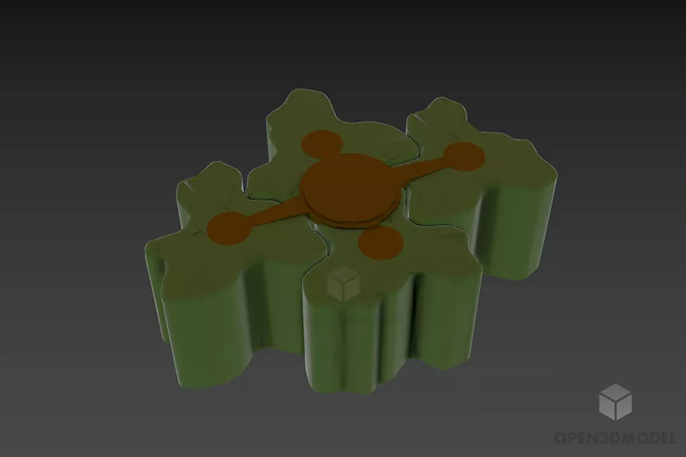 Rust Table Lamp Louis Poulsen 3d model
