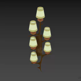 Sconce Lam Tree Shape 3d model