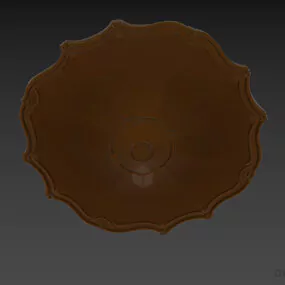 Circle Rosette Decorative 3d model