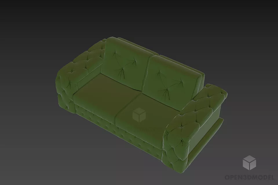 Small Bar Chair With Wheels 3d model