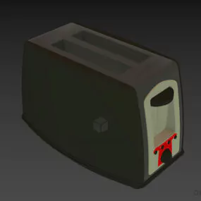 Kitchen Bread Toaster 3d model