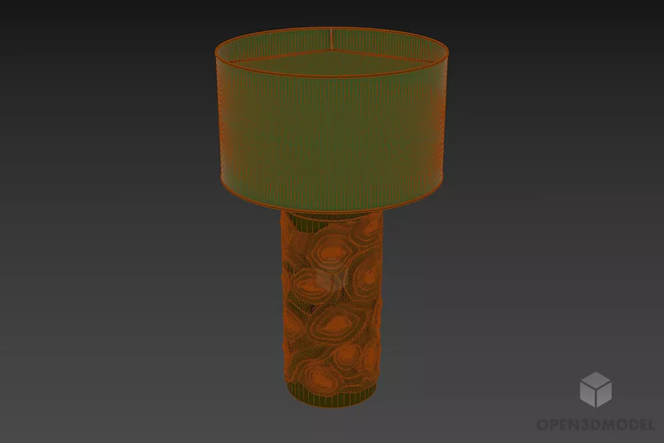 Table Lamp With Stand Decoration 3d model 3