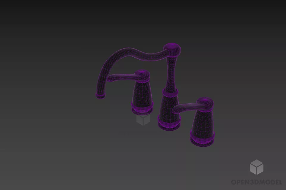 Inox Faucet Boutique Style 3d model 2