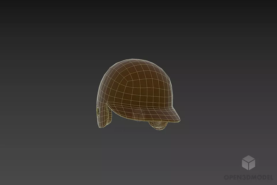 Helmet Baseball Accessories 3d model 3