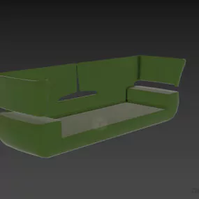 Bull Back Sofa 3d model