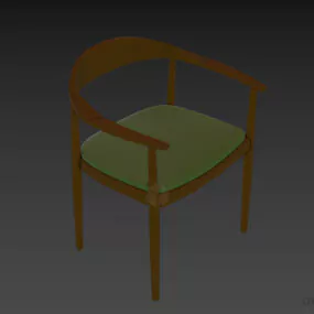 Scandinavian Armchair 3d model
