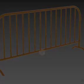 Barricade Isolated Fence 3d model