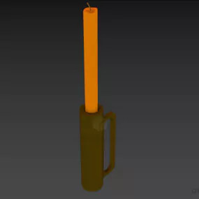 Modernism Candlestick With Handle 3d model