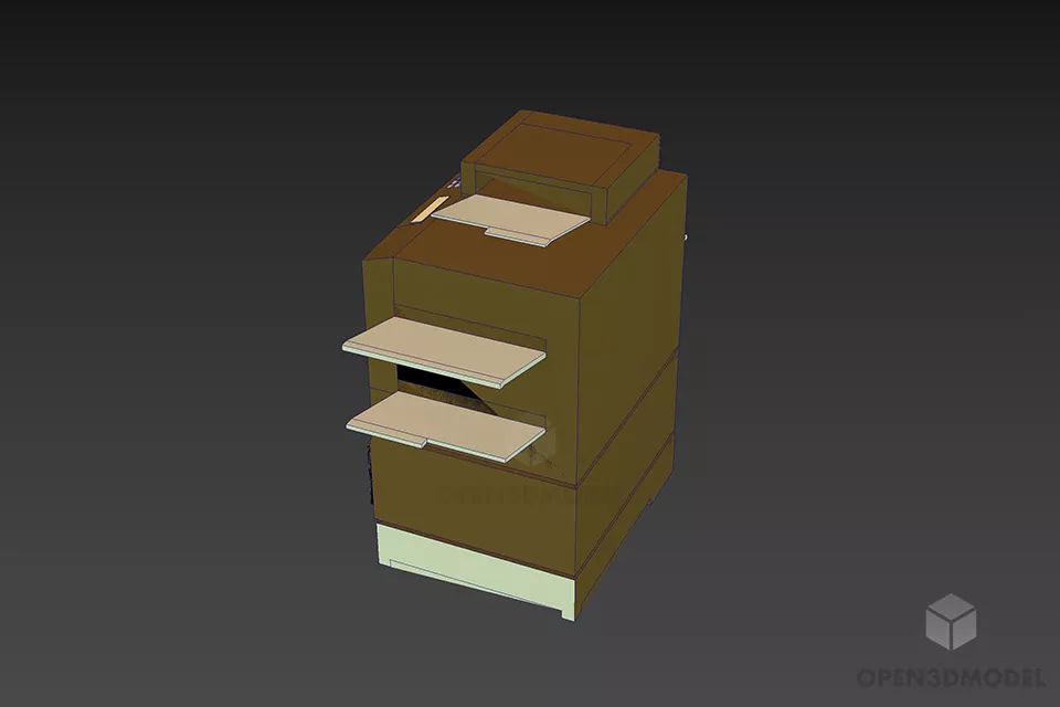 Xerox Printer 3d model 2