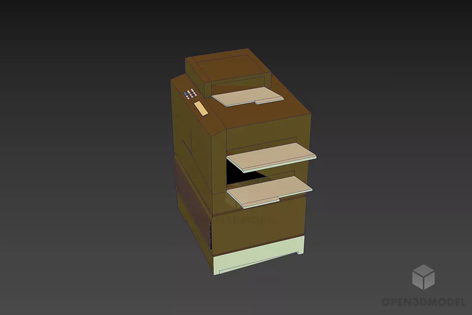Xerox Printer 3d model 3