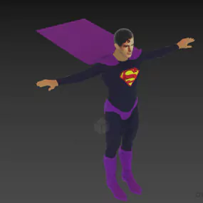 Superman Character Toy 3d model