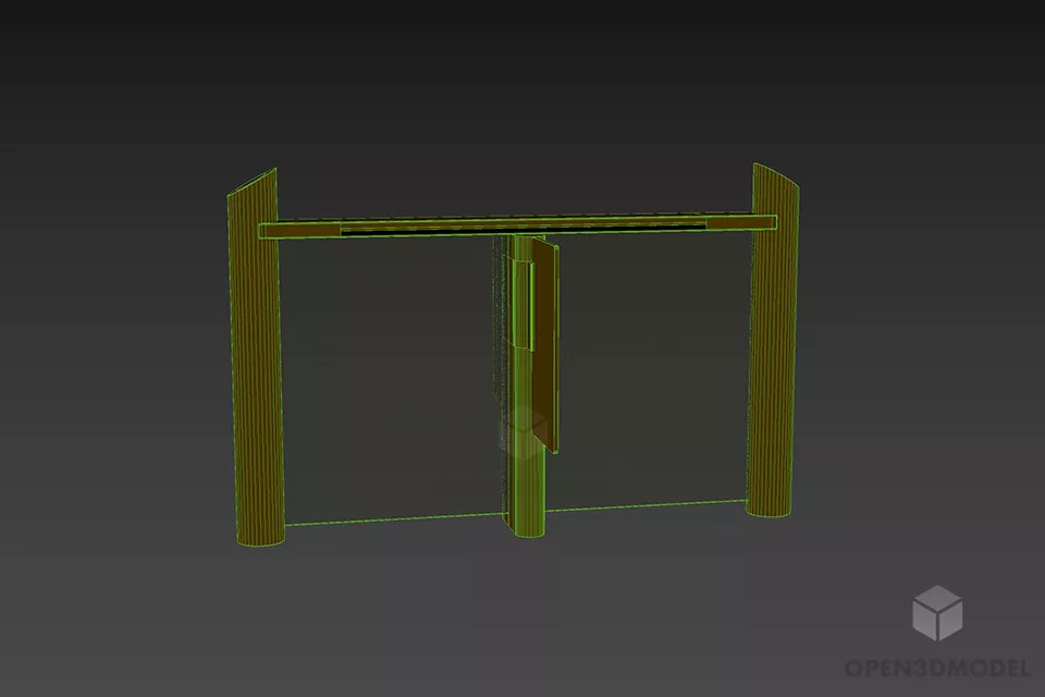 Turnstile Swing Door Charon 3d model 3