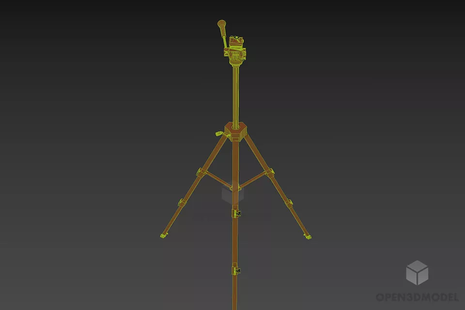 Tripod With Ballhead 3d model 2