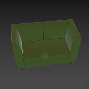 Smooth Edge Sofa Lukas, Upholstery Sofa 3d model