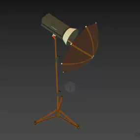 Umbrella Light Stand Stainless Steel 3d model