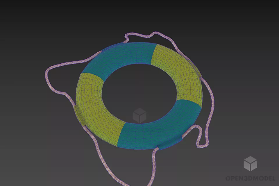 Lifebuoy, Life Ring 3d model 3