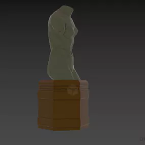 Half Body Venus Sculpture 3d model