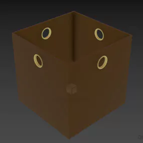 Office Cardboard Box 3d model