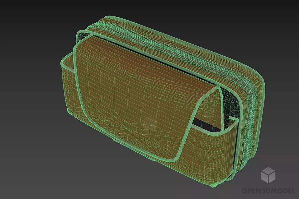 Women Leather Hand Bag 3d model 2