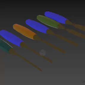 Carpenter Tool Shisel 3d model