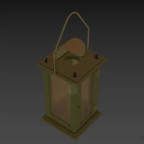 Portable Lantern With Handle 3d model