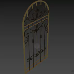 Curved Top Frame, Curved Fence 3d model