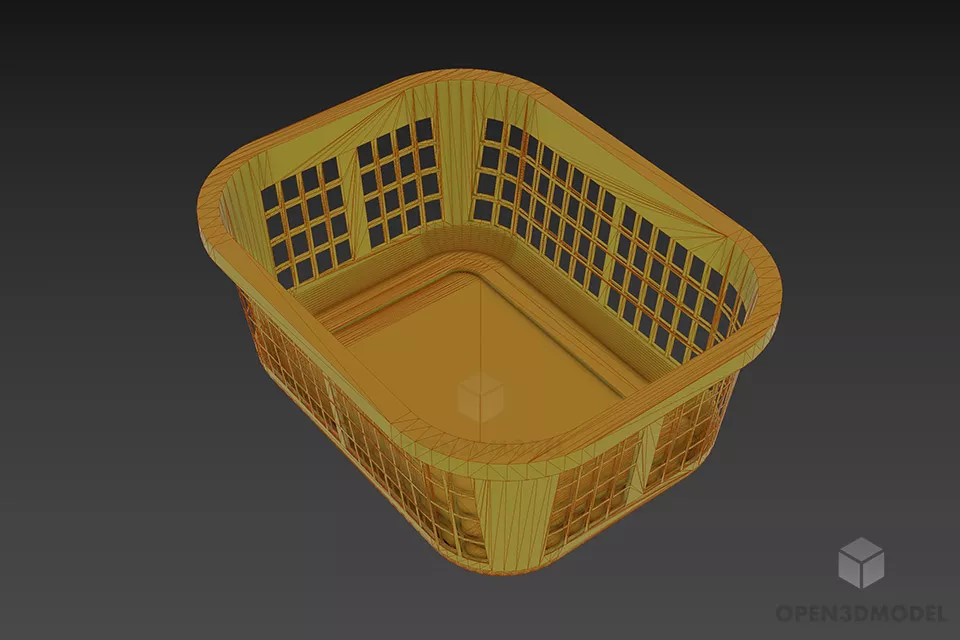Plastic Cart 3d model 2