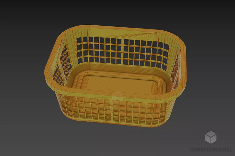 Plastic Cart 3d model 3
