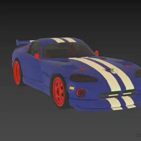 Sports Car Viper Dodge 3d model