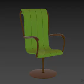 Fix Leg Salon Armchair 3d model