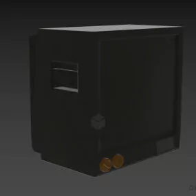 Crt Tv Vintage Style 3d model