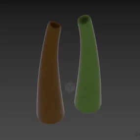 Vase Curved Cylinder Shape 3d model