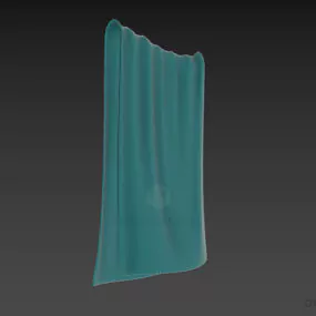 Towel On Wire Shape 3d model